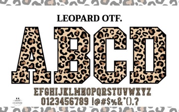 Leopard Varsity Font – Bold Colorful College Style Lettering