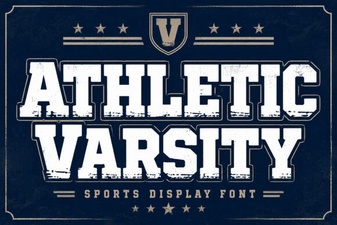 Athletic Varsity Font Design for Modern Projects