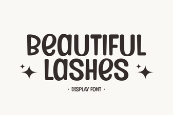 Beautiful Lashes Font: Elegant Script for Creative Designs