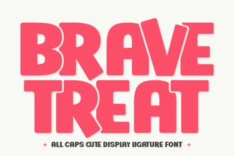 Brave Treat Font - Bold Display Font for Creative Designs