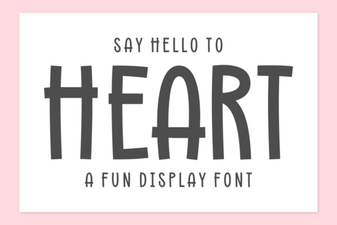 Heart-Inspired Fonts for Creative Design Projects