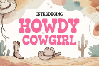 Howdy Cowgirl Font: a Bold Western Typeface for Creative Projects