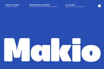 Makio Font: a Creative Typeface for Bold Modern Designs