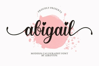Abigail Font: Elegant Script for Creative Design Projects