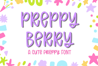 Preppy Berry Font for Charming and Stylish Creative Projects